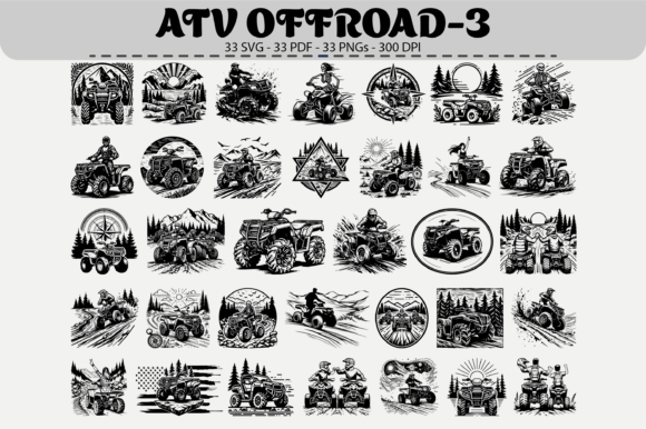 ATV Offroad Pack – 33 Designs: Bold Adventure Vibe
