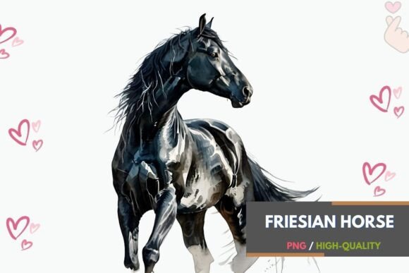 Capture the Soul of a Friesian Horse in Your Designs
