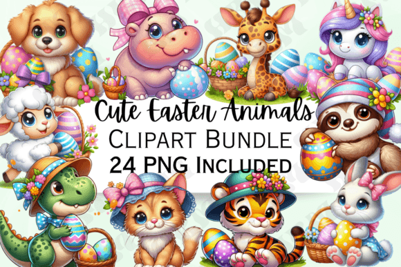 Cute Easter Animals Clipart: Adding Whimsy to Your Designs