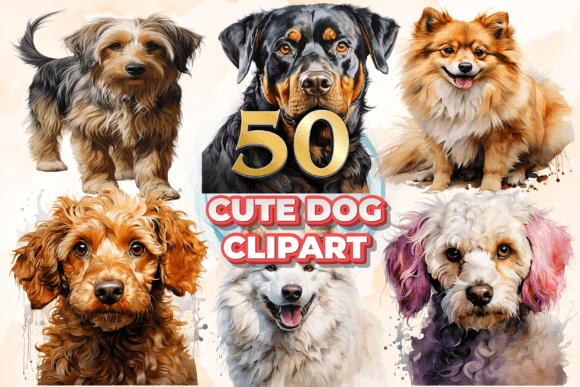 Funny Dog Clipart Bundle 2: Capturing Canine Joy