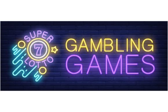 Gambling Games, Super Lotto Neon Sign. F: A Visual Guide
