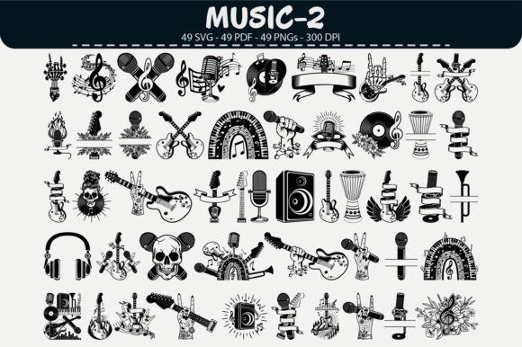 Music Vector Clipart – 49 Designs for Creative Projects
