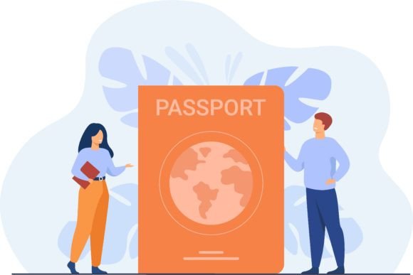Person Getting ID Document. Tiny People: A Visual Journey