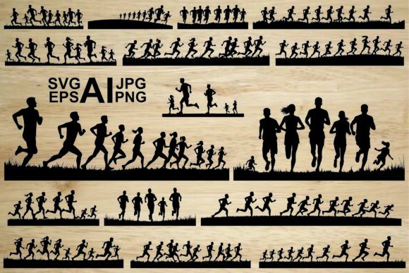 Running People Silhouette Vector: Dynamic Assets for Modern Design